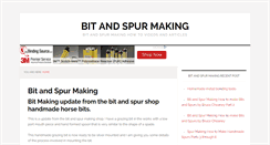 Desktop Screenshot of bitandspurmaking.com