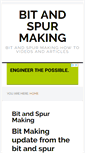 Mobile Screenshot of bitandspurmaking.com