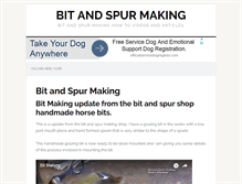 Tablet Screenshot of bitandspurmaking.com